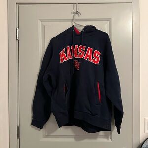 Kansas Navy Hoodie